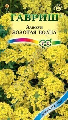 Алиссум Золотая волна, скальный* 0,1 г сер. Альпийская горка